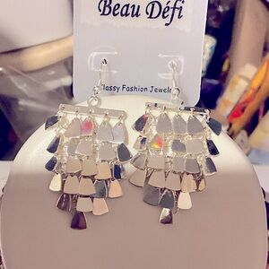Geometric Chandelier Earrings 3 colors to choose from NEW